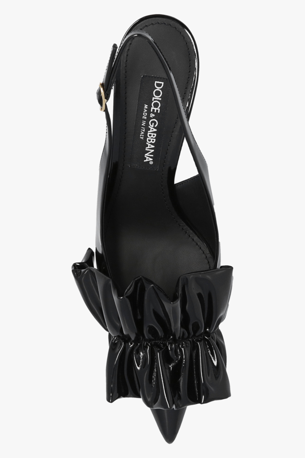 パンプス DOLCE & GABBANA LOLLO PUMPS IN PATENT LEATHER Lollo patent leather slingback pumps in black - Dolce